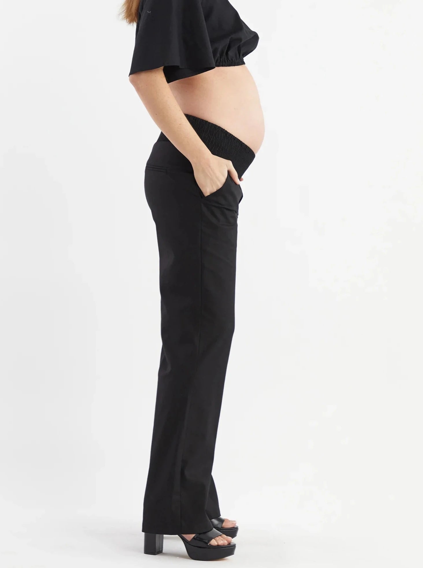 Pantalon de grossesse en lin